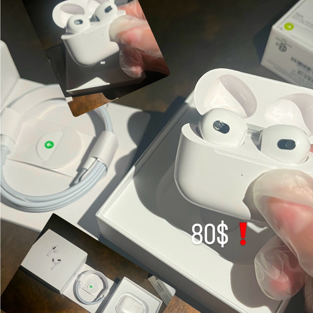 Wireless White Earbuds with Charging Case